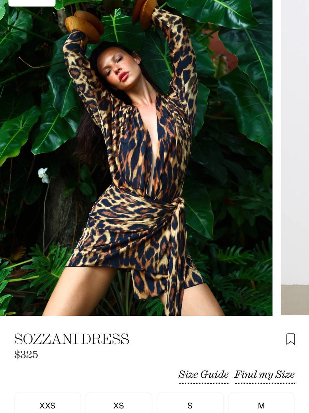 Rat & Boa Leopard-Print Mini Dress in Brown and Black